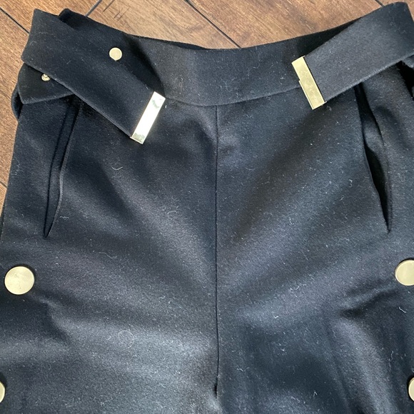 Diane Von Furstenberg Black Size 0 Wool Coulottes - Picture 5 of 8